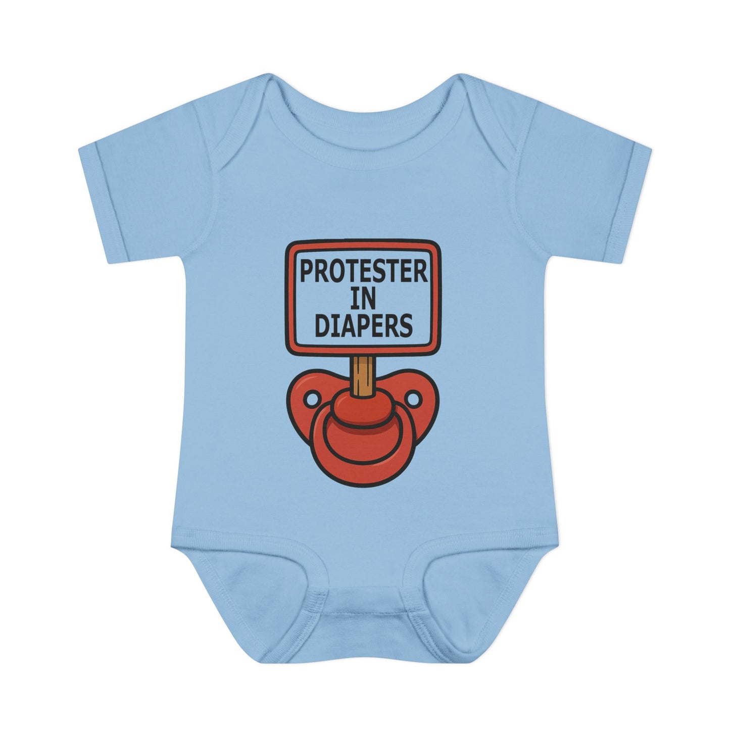'Protester in Diapers' Bodysuit