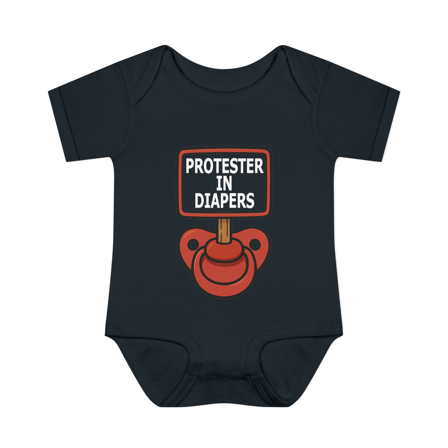 'Protester in Diapers' Bodysuit