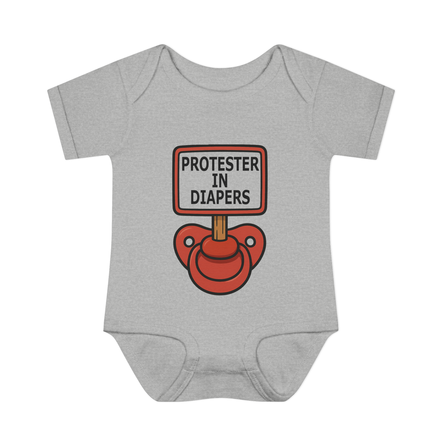 'Protester in Diapers' Bodysuit