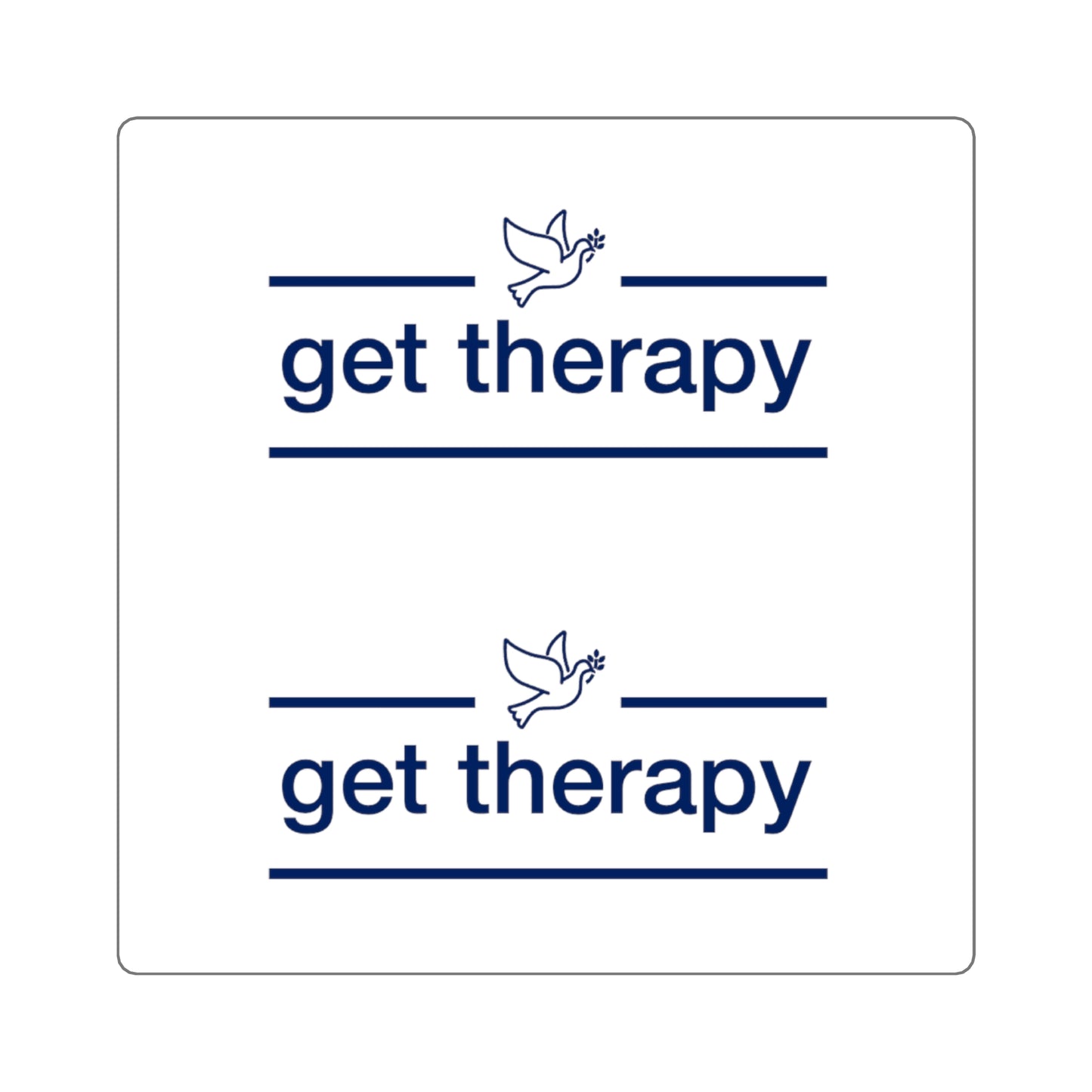 'get therapy' Sticker - Great for your Phone Case and/or Laptop