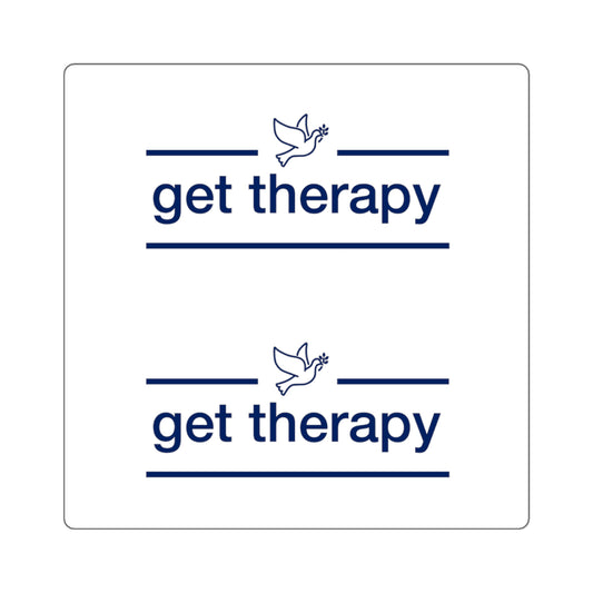 'get therapy' Sticker - Great for your Phone Case and/or Laptop