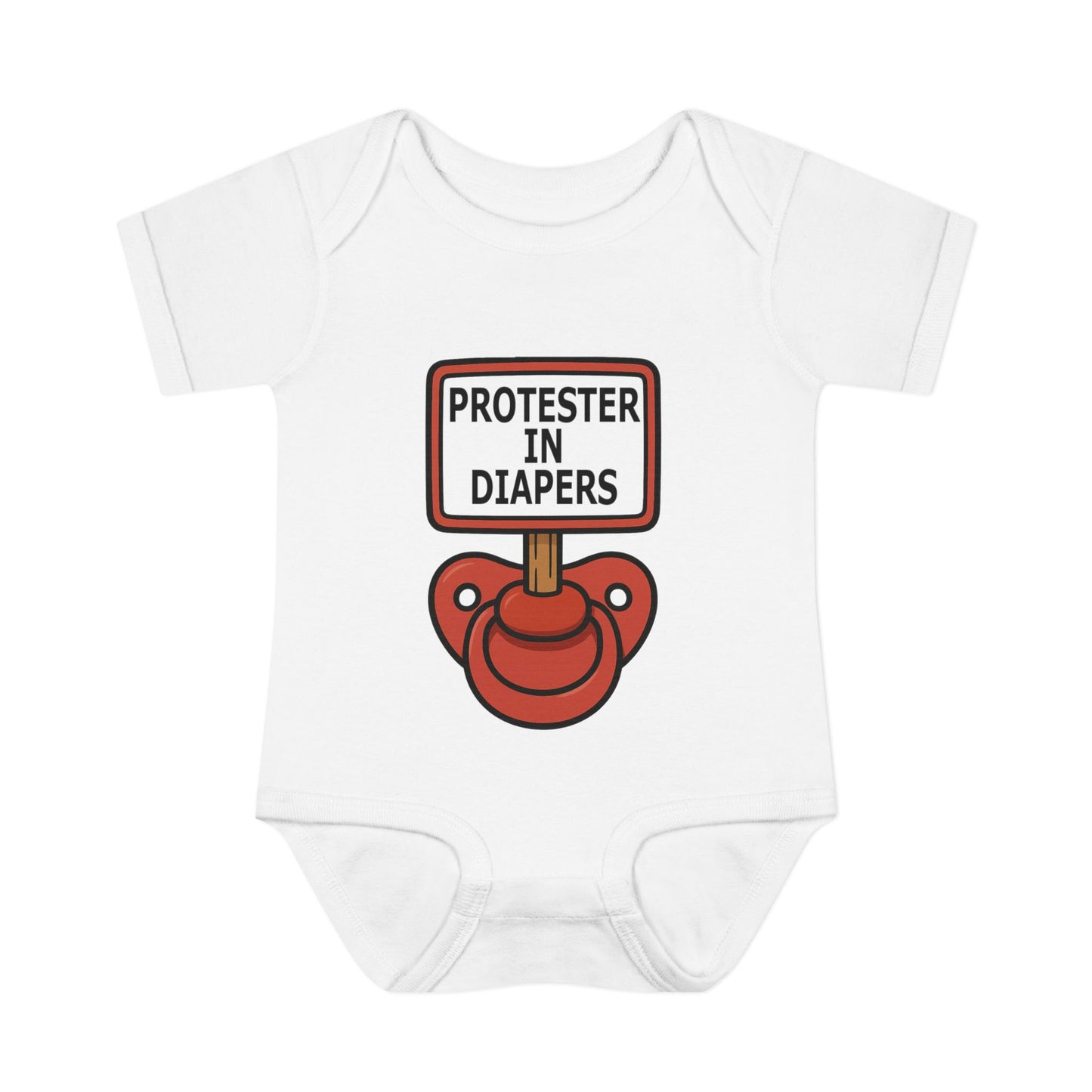 'Protester in Diapers' Bodysuit